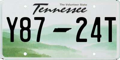 TN license plate Y8724T