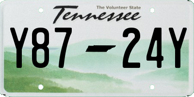 TN license plate Y8724Y