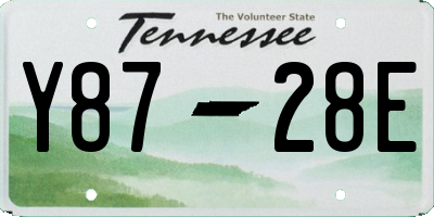 TN license plate Y8728E