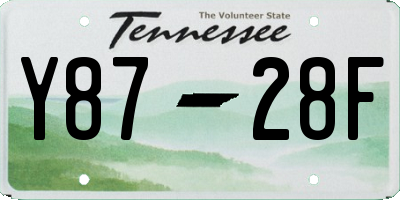 TN license plate Y8728F