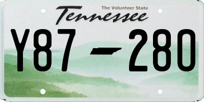 TN license plate Y8728O