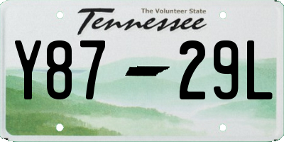 TN license plate Y8729L