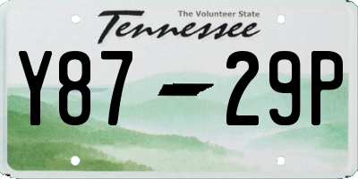 TN license plate Y8729P