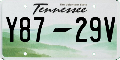 TN license plate Y8729V