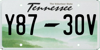 TN license plate Y8730V