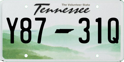 TN license plate Y8731Q
