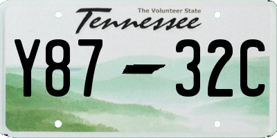 TN license plate Y8732C