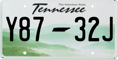 TN license plate Y8732J