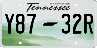 TN license plate Y8732R