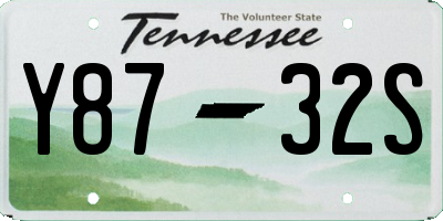 TN license plate Y8732S