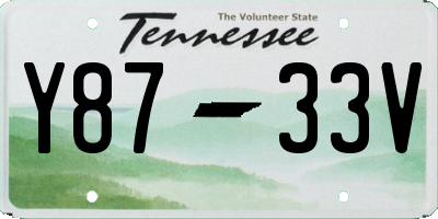 TN license plate Y8733V