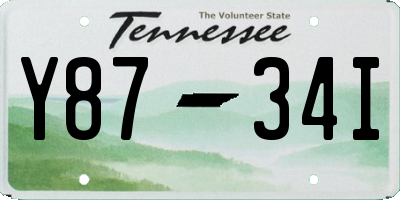 TN license plate Y8734I