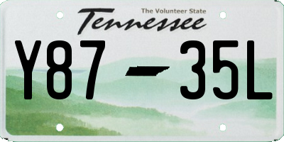 TN license plate Y8735L