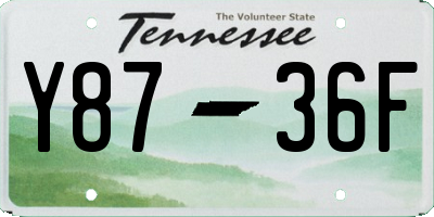 TN license plate Y8736F