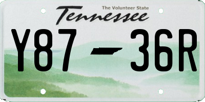TN license plate Y8736R