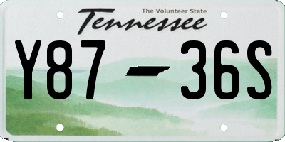 TN license plate Y8736S