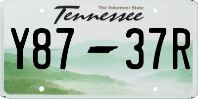 TN license plate Y8737R