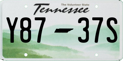 TN license plate Y8737S
