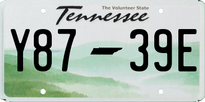 TN license plate Y8739E