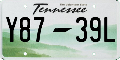 TN license plate Y8739L