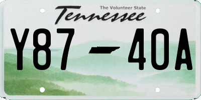 TN license plate Y8740A