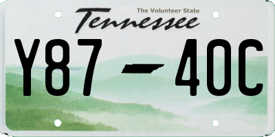 TN license plate Y8740C