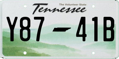 TN license plate Y8741B