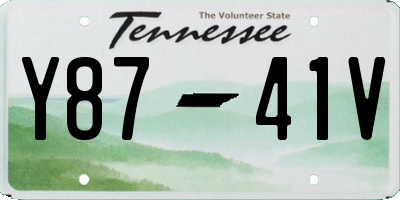 TN license plate Y8741V
