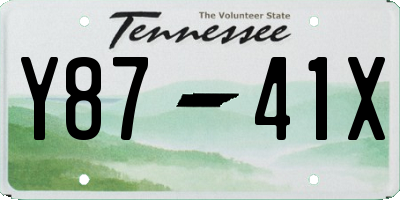 TN license plate Y8741X