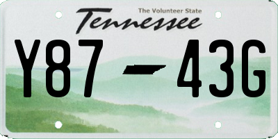 TN license plate Y8743G