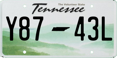 TN license plate Y8743L