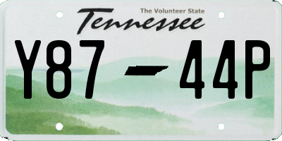 TN license plate Y8744P
