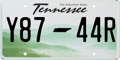 TN license plate Y8744R