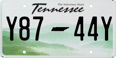 TN license plate Y8744Y