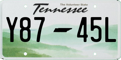 TN license plate Y8745L