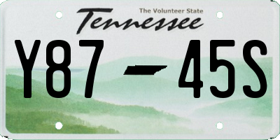 TN license plate Y8745S