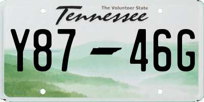 TN license plate Y8746G