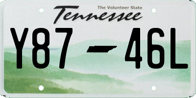 TN license plate Y8746L