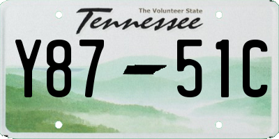 TN license plate Y8751C