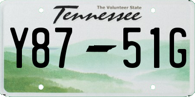 TN license plate Y8751G