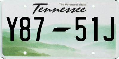 TN license plate Y8751J