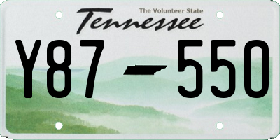 TN license plate Y8755O