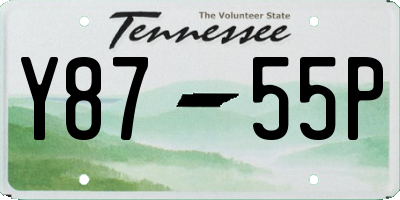 TN license plate Y8755P