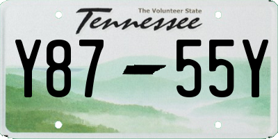 TN license plate Y8755Y