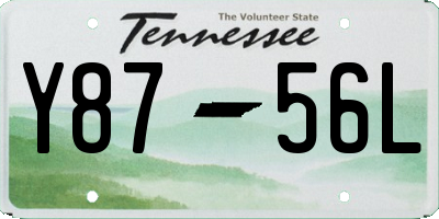 TN license plate Y8756L