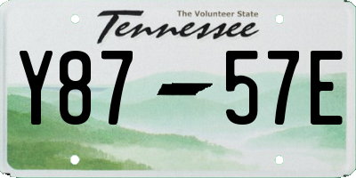 TN license plate Y8757E