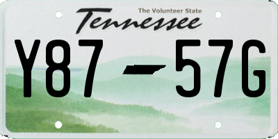 TN license plate Y8757G