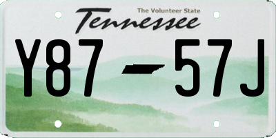 TN license plate Y8757J