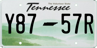TN license plate Y8757R