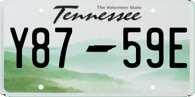 TN license plate Y8759E